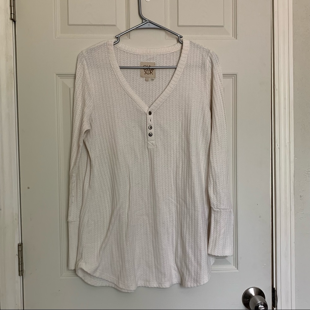 Chaser long sleeve sweater blouse